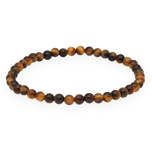Tiger's eye mini bead bracelet | 4 mm