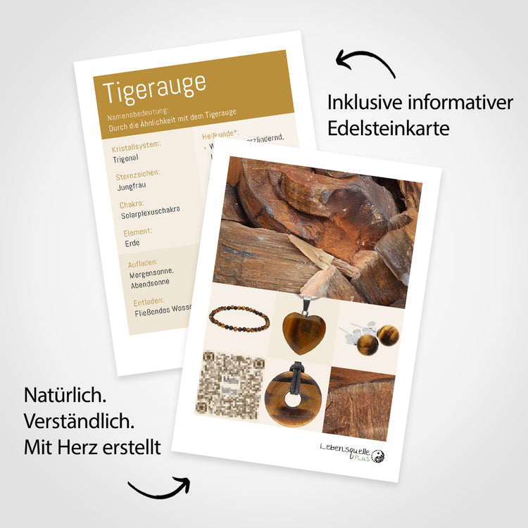 Tiger's eye tumbled stone