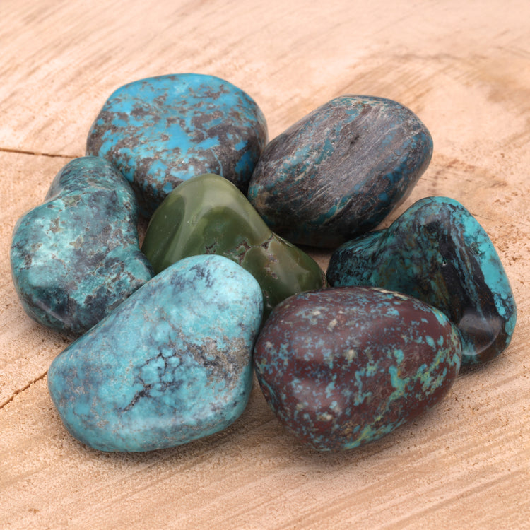 Turquoise, natural tumbled stone 