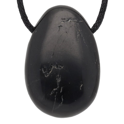Black Tourmaline (Schorl) Drop Pendant B-Quality