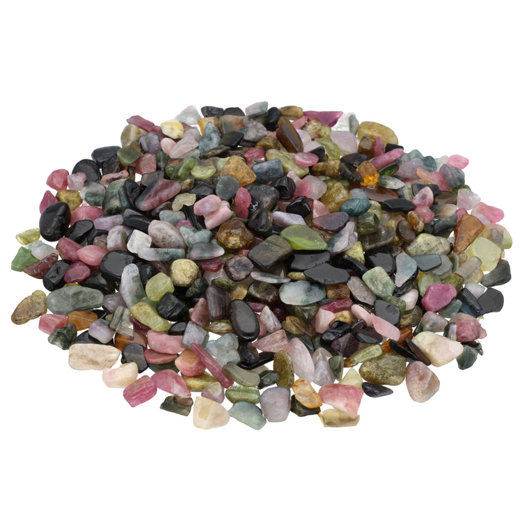 Tourmaline, colorful mini tumbled stones