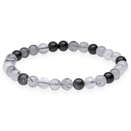 Turmalinquarz Kugelarmband | 6 mm
