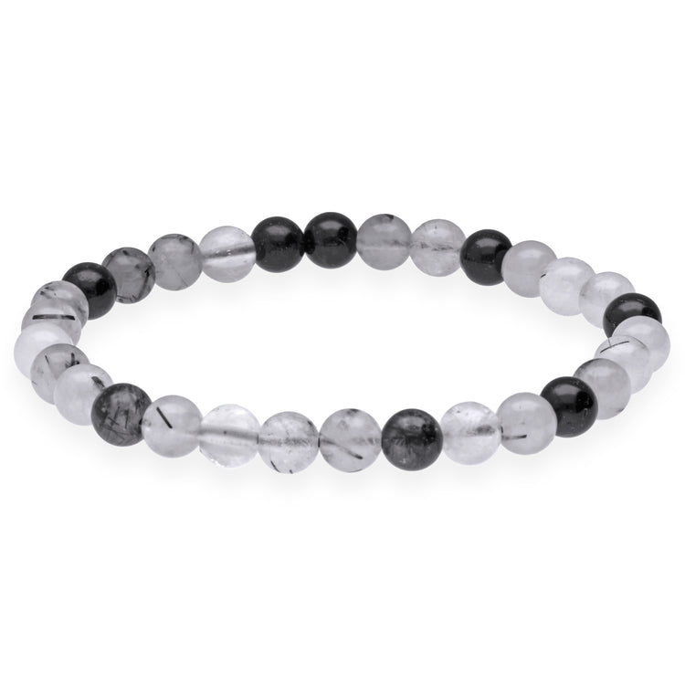 Turmalinquarz Kugelarmband | 6 mm
