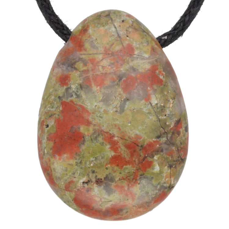 Unakite drop pendant 