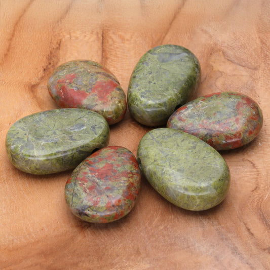 Unakite drop pendant 