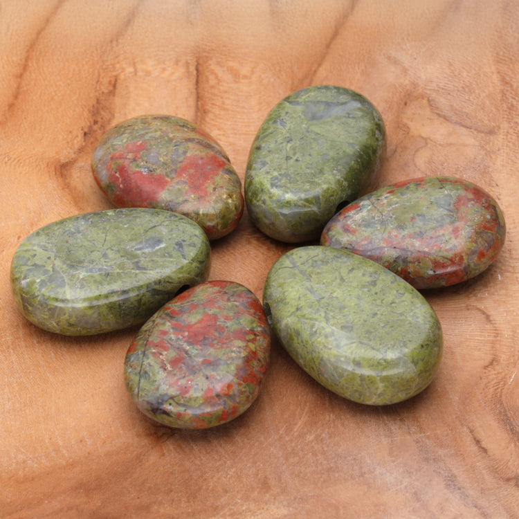 Unakite drop pendant 