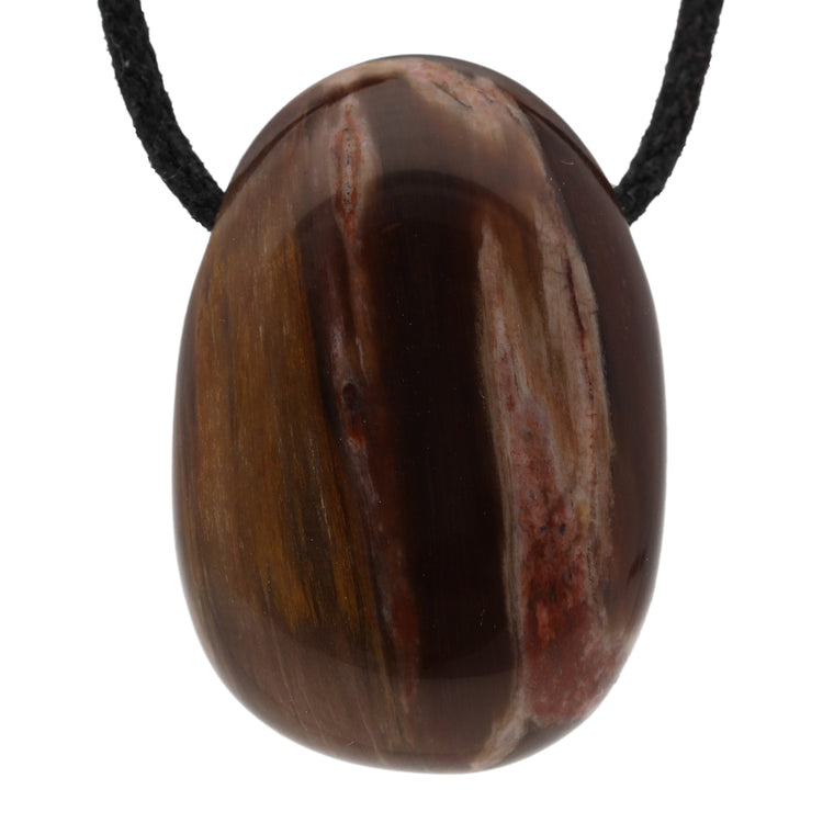 Petrified Wood Drop Pendant 