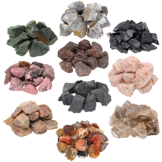 Water Stones XL Mix #2 | 10 popular types of natural stones for gemstone water | 1 kg total