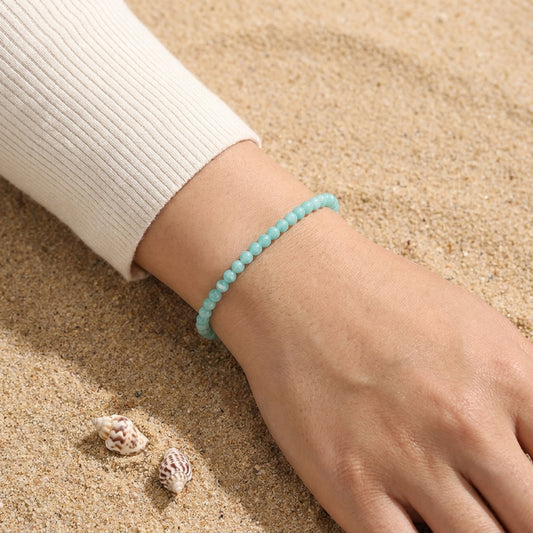 Amazonit Mini-Kugelarmband | 4 mm