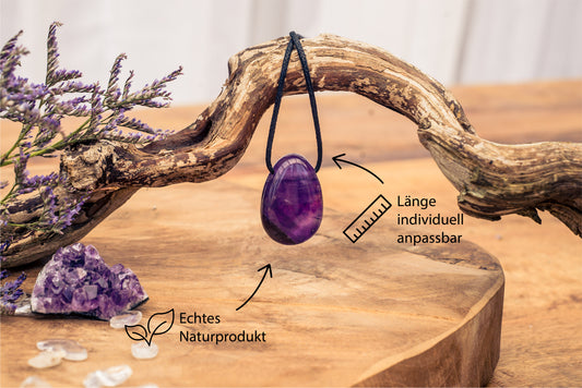 Amethyst Tropfenanhänger