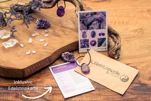 Amethyst Tropfenanhänger