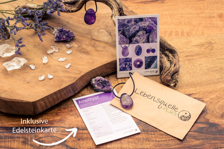 Amethyst Tropfenanhänger