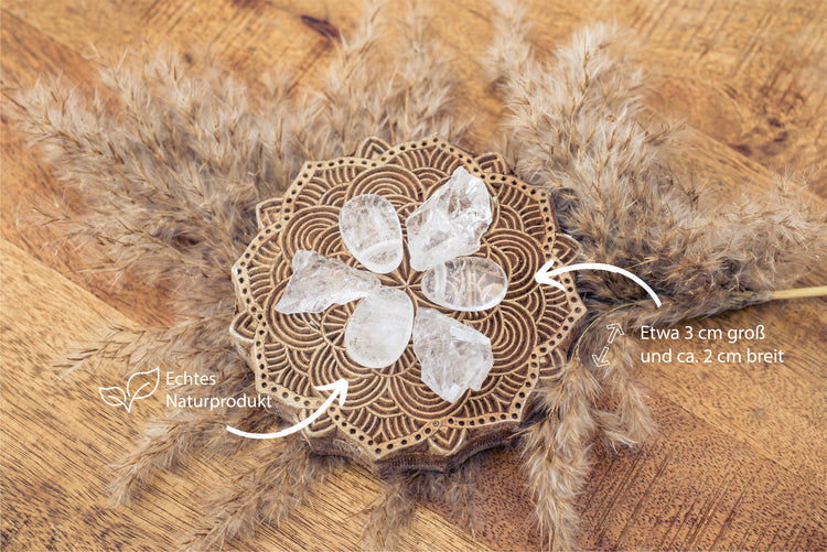 Rock crystal drop pendant