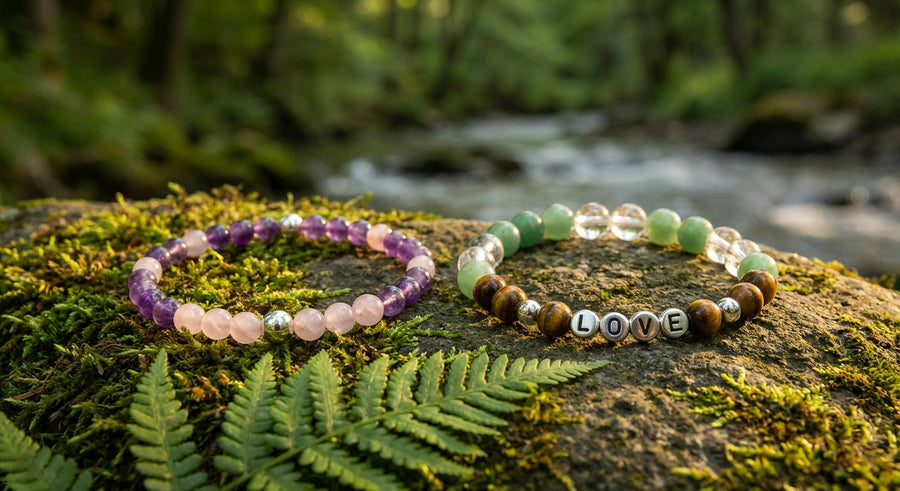 Edelstein-Armband am Handgelenk