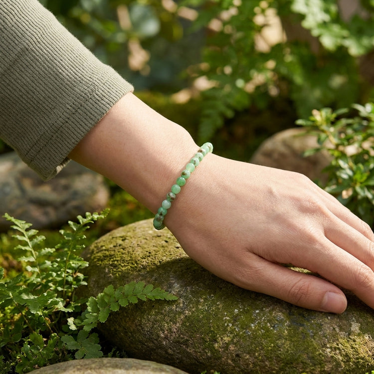 Chrysoprase Mini Bead Bracelet | 4 mm