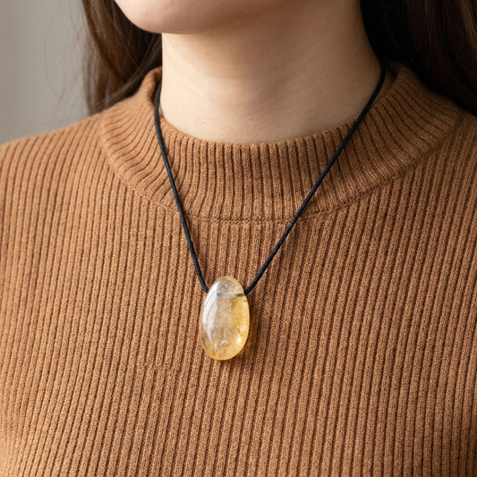 Citrine Drop Pendant