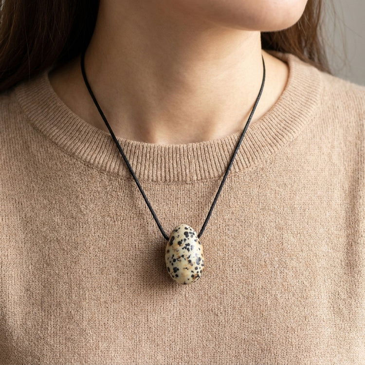 Dalmatian Stone (Aplite) Drop Pendant