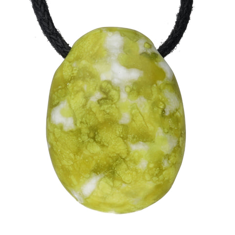 Lizardite Drop Pendant