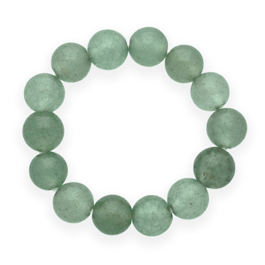 Aventurine, green | elastic ball ring
