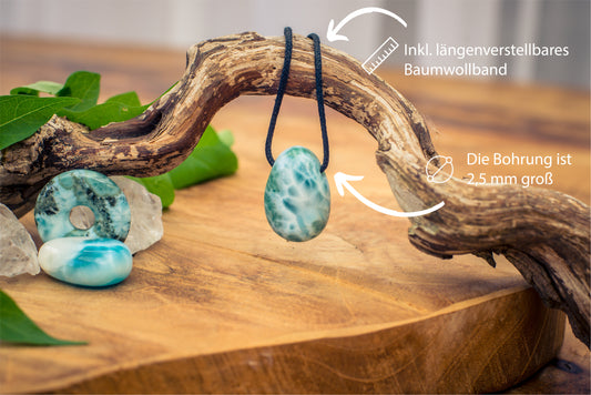 Larimar drop pendant