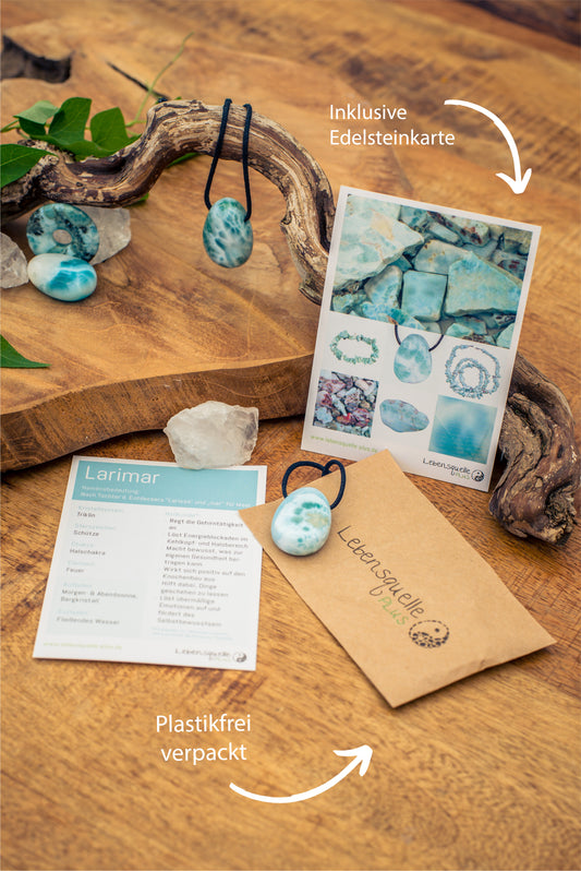 Larimar drop pendant
