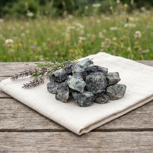 Smaragd Rohsteine | 100% naturbelassene Rohsteine — Tragebild
