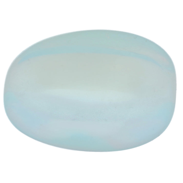 Opal glass tumbled stone