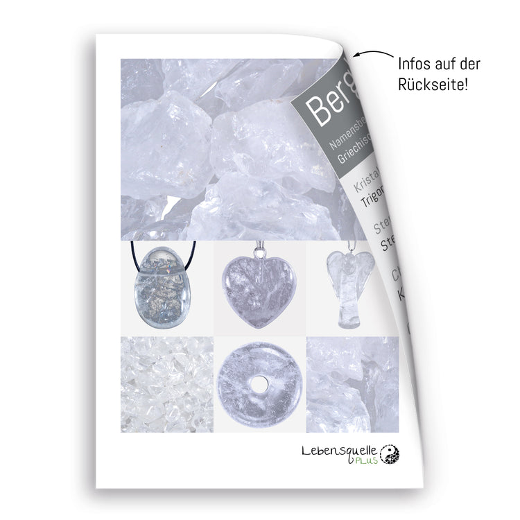 Rock crystal dolphin pendant