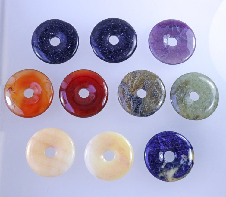 10x Donut Pendants 40 mm Remaining Stock | Surprise Item