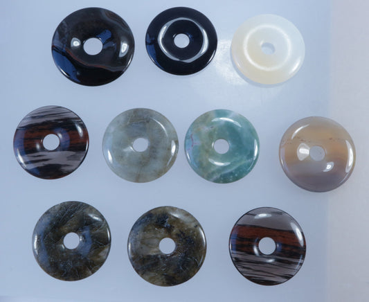 10x Donut Pendants 40 mm Remaining Stock | Surprise Item