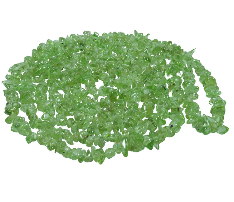 Peridot chip necklace | 90 cm