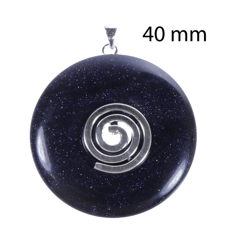 Donut holder spiral for 30 &amp; 40 mm donut stones | silver
