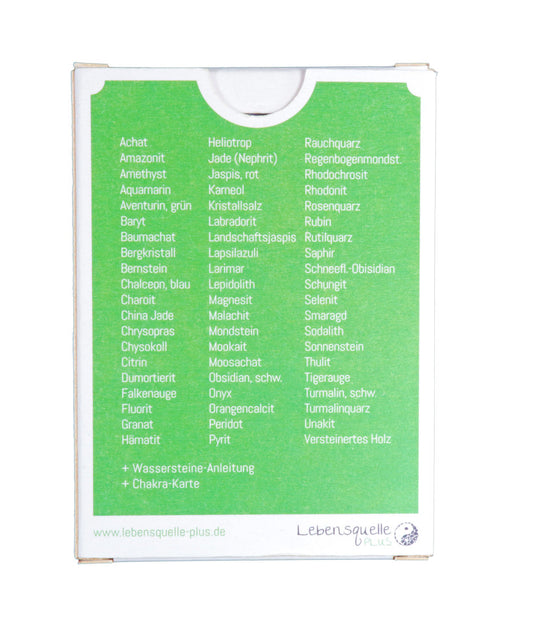 Gemstone Card Set | 60 + 2 informative cards on the most popular gemstones