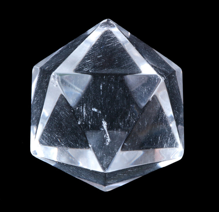 Rock crystal icosahedron